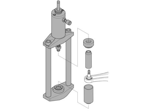 Zusatzbild 1 Pressrahmen-Satz ohne Hydraulik Zylinder